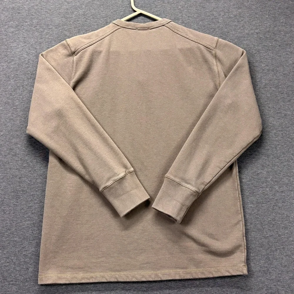The North Face Sweatshirt Mens Large Brownish Henley Fleece Long Sleeve Pullover